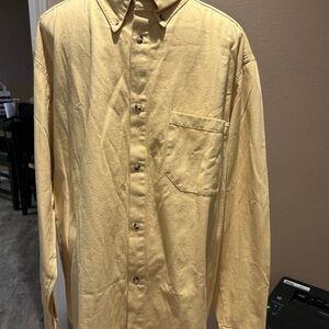Yellow Button-Up Shirt